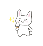 まゆげのうささん（文字なし）（個別スタンプ：28）