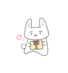 まゆげのうささん（文字なし）（個別スタンプ：32）
