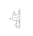 まゆげのうささん（文字なし）（個別スタンプ：34）