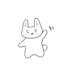 まゆげのうささん（文字なし）（個別スタンプ：35）