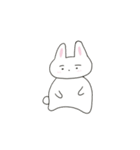 まゆげのうささん（文字なし）（個別スタンプ：38）