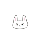 まゆげのうささん（文字なし）（個別スタンプ：39）