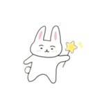 まゆげのうささん（文字なし）（個別スタンプ：40）
