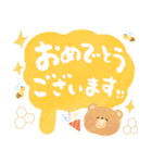 にっこりクマさん♡前向きしあわせ言葉♡春（個別スタンプ：35）