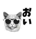 サングラス猫 最新版（個別スタンプ：27）
