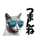 サングラス猫 最新版（個別スタンプ：34）
