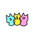 カラフルゆるキャッツ（個別スタンプ：6）