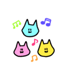 カラフルゆるキャッツ（個別スタンプ：18）