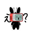 テレビなうさぎ(文字ありver)（個別スタンプ：4）