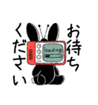 テレビなうさぎ(文字ありver)（個別スタンプ：28）