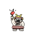 春のゴリパグ（個別スタンプ：40）