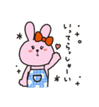 みぃリボンうさぎ2（個別スタンプ：1）