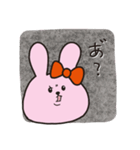 みぃリボンうさぎ2（個別スタンプ：4）