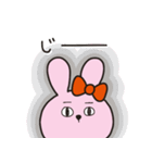 みぃリボンうさぎ2（個別スタンプ：8）