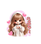 毎日使える白パーカーギャル♡1（個別スタンプ：22）