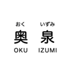 大井川本線・井川線の駅名スタンプ (再販)（個別スタンプ：25）