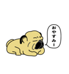 糸吉 パグ スタンプ（個別スタンプ：7）