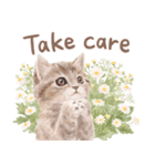［英語］大人かわいい♡ねこと花のスタンプ（個別スタンプ：13）