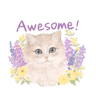 ［英語］大人かわいい♡ねこと花のスタンプ（個別スタンプ：29）