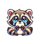 たぬたぬアライグマに（個別スタンプ：3）
