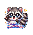 たぬたぬアライグマに（個別スタンプ：4）