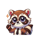 たぬたぬアライグマに（個別スタンプ：5）