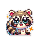 たぬたぬアライグマに（個別スタンプ：15）