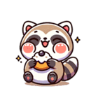 たぬたぬアライグマに（個別スタンプ：16）