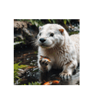 白カワウソの日常14（個別スタンプ：1）