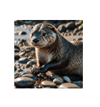 白カワウソの日常14（個別スタンプ：4）