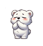 ふわもこシロクマの毎日スタンプ（個別スタンプ：10）