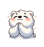 ふわもこシロクマの毎日スタンプ（個別スタンプ：11）