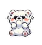 ふわもこシロクマの毎日スタンプ（個別スタンプ：14）