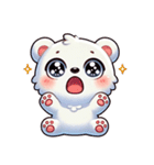 ふわもこシロクマの毎日スタンプ（個別スタンプ：15）