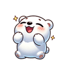 ふわもこシロクマの毎日スタンプ（個別スタンプ：17）
