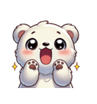 ふわもこシロクマの毎日スタンプ（個別スタンプ：20）