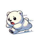 ふわもこシロクマの毎日スタンプ（個別スタンプ：22）