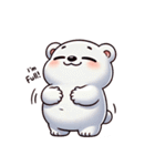 ふわもこシロクマの毎日スタンプ（個別スタンプ：24）