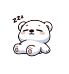 ふわもこシロクマの毎日スタンプ（個別スタンプ：25）
