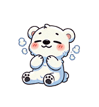 ふわもこシロクマの毎日スタンプ（個別スタンプ：26）