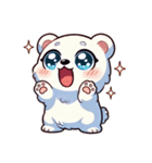ふわもこシロクマの毎日スタンプ（個別スタンプ：28）