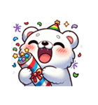 ふわもこシロクマの毎日スタンプ（個別スタンプ：32）