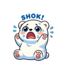 ふわもこシロクマの毎日スタンプ（個別スタンプ：37）