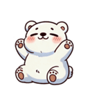 ふわもこシロクマの毎日スタンプ（個別スタンプ：38）