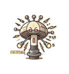 ボルタケ⚡️ビリビリロボきのこ（個別スタンプ：6）