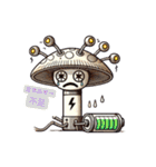 ボルタケ⚡️ビリビリロボきのこ（個別スタンプ：28）