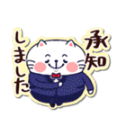 シールみたいなスタンプ[ひたすらOK]猫の日（個別スタンプ：6）