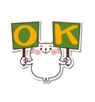 シールみたいなスタンプ[ひたすらOK]猫の日（個別スタンプ：13）