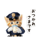 毎日使える♡警察現場ねこ（個別スタンプ：13）