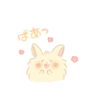 ふわふわうさちゃんスタンプ( •ﻌ• )（個別スタンプ：1）
